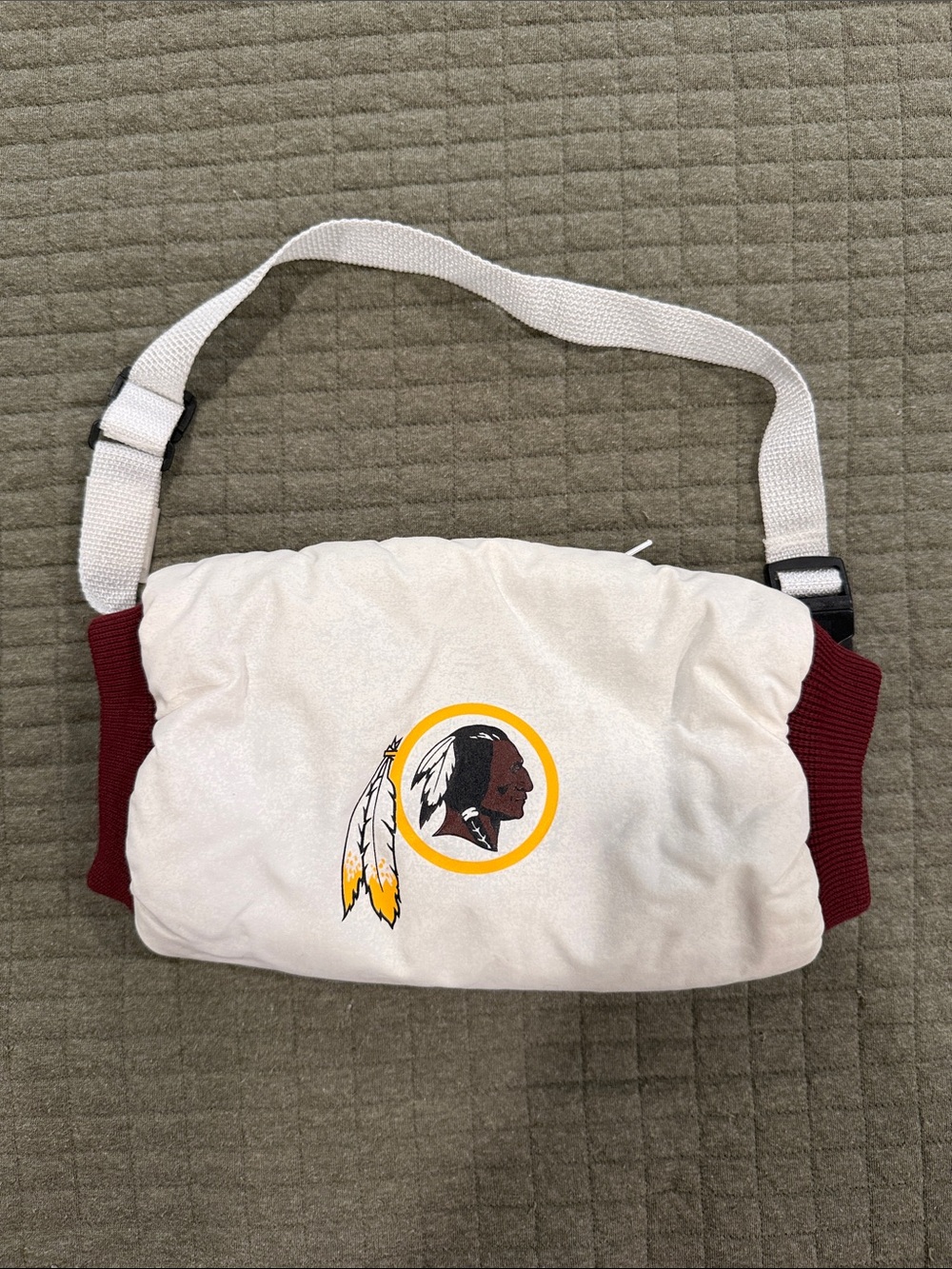 Washington Redskins Plush Sideline Handwarmer Pouch Adjustable Strap